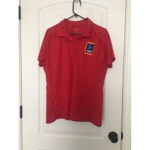 Sport-Tek ALDI Short Sleeve Employee Work Polo Shirt Women's Size XL Red
